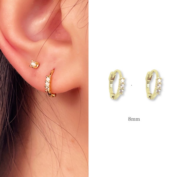 Tiny Hoop Earrings • 14k Gold Dainty Earrings • Huggie Hoops Earrings •  925 SilverEarrings • Minimalist Earrings