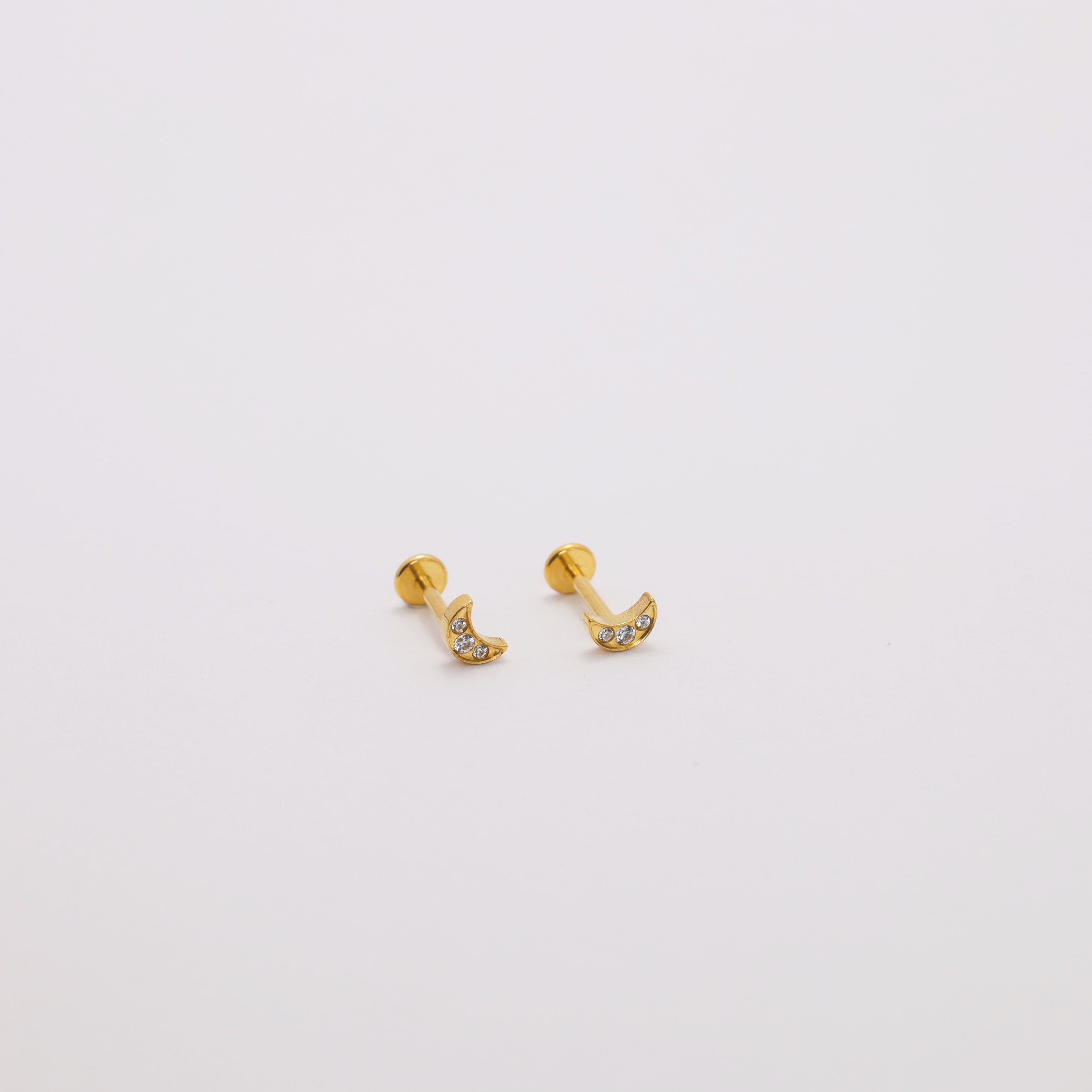 Threadless Push Pin Flat Back Labret 16G/18G/20G Stud Earrings Etsy
