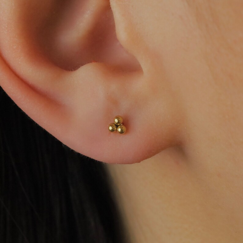 Threadless Push Pin Flat Back Labret 16G/18G/20G Stud Earrings Etsy