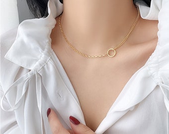 Mixed Up Chain Choker Necklace