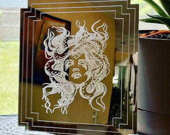 The “Stare” Medusa Mirror (not dollhouse mini)