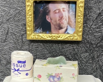 The “Cameron Poe, Hitchin’ a Ride Home” Dollhouse Miniature Framed Photo