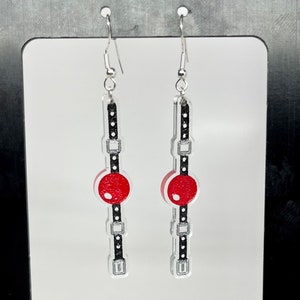 The “Shhh” Ball Gag Earrings (not dollhouse mini)