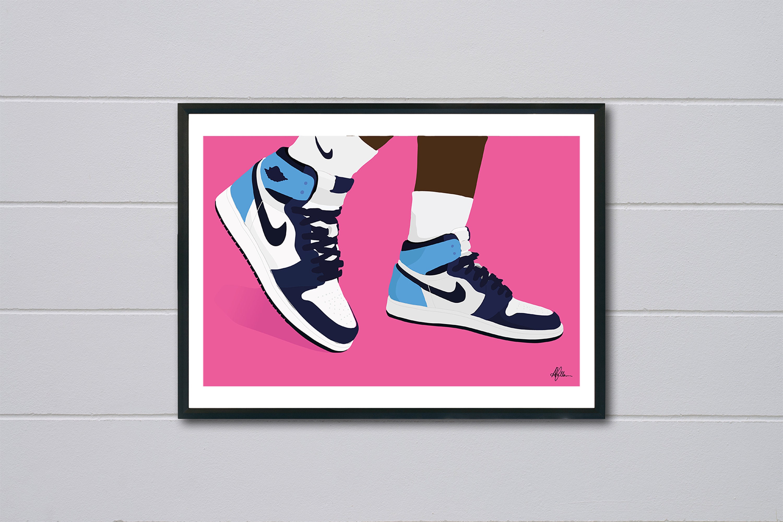 Air Jordan 1 Obsidian Digital Download Printable Wall Art Etsy