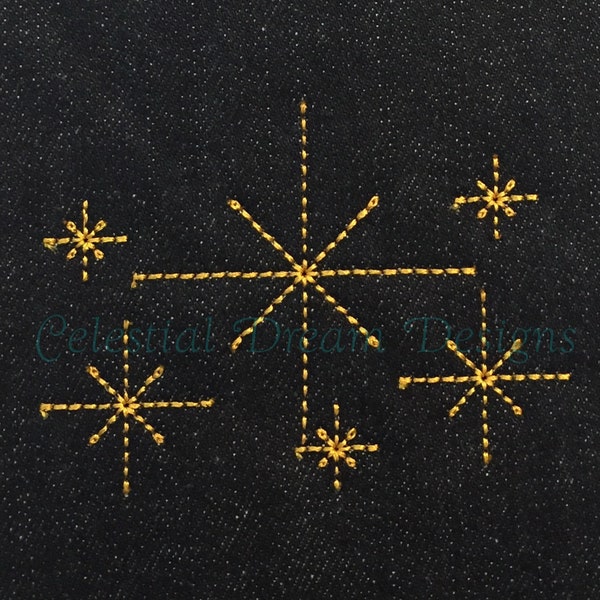 Sparkle, Twinkle, Star Machine Embroidery Design - 12 SIZES - Instant Download