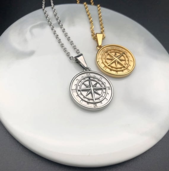 Silver Compass Pendant - Apollo Untold - Men's Jewellery