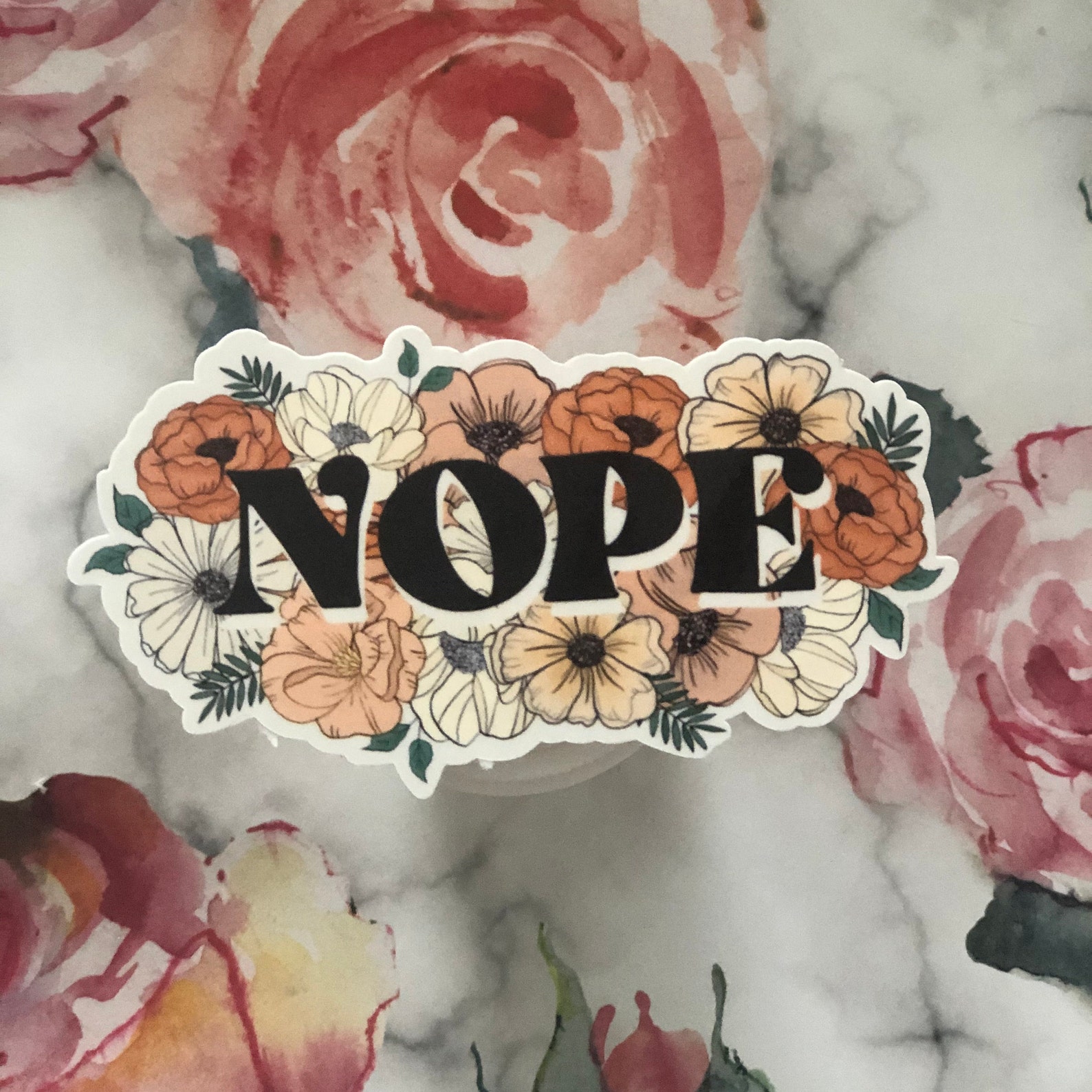Floral and Boho Aesthetic Stickers Quote Stickers Etsy