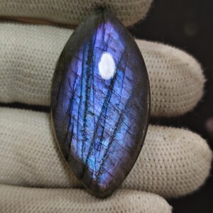 Multiflits labradoriet edelsteen: marquise sieraden maken (22 x 43 x 7 mm, 57 kt)