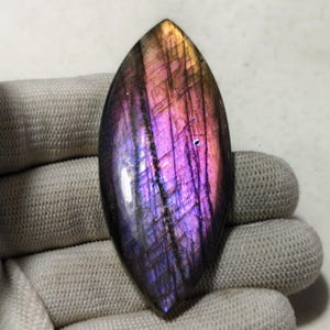 100% Natural Labradorite Gemstone Making For Jewelry Cabochons 71X30X7.50 MM 135Ct