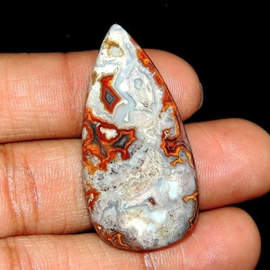 Rare Pices 100% Natural Crazy lace Gemstone Cabochons Making For Jewelry 43X22X6.5 MM 47Ct