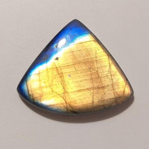 Natural Labradorite Gemstone Making For Jewelry Cabochons 38.60X32.60X7.3MM 67Ct