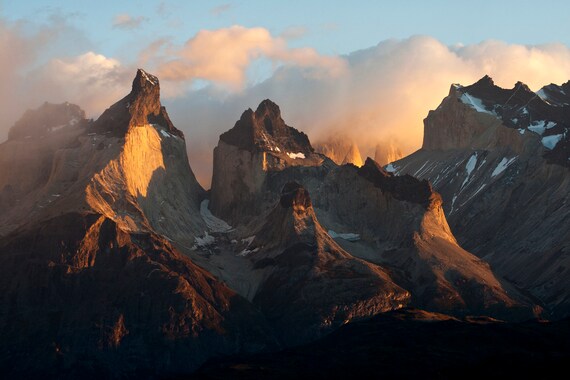 Chile, Torres del Paine, gift for her, photograph, pink colors, gift for him, mom gift,bff gift, mountains,wedding gift,home decor,landscape