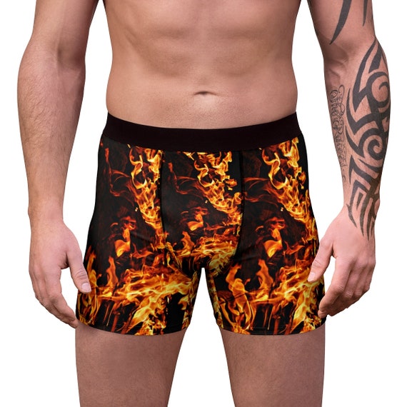 Fire Flames Men's Boxer Briefsxs-5xlgift for - Etsy