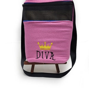 Bonding Pouch Diva- 7x9, Sugar Glider Bonding Pouch, Bonding Bag for Small Animal, Hamster Carrier, Ready to Ship, Handmade