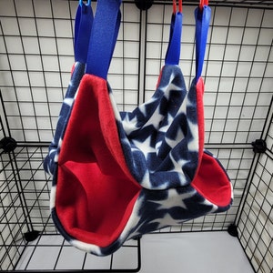 Honeycomb Hammock- Stars, Sugar Glider, Small Animal, Marmoset, Ferret, Rat, Hammock, Cage Accessories, Ready to Ship, Handmade,