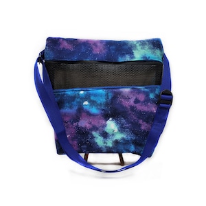Bonding Pouch Galaxy Milkyway- 12in x 12in,  Hedgehog Pouch, Guinea Pig, Adjustable Strap, Bonding Bag For Rat, Ferret, Ready To Ship
