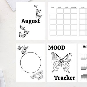 Butterfly Themed Bujo Canva Template