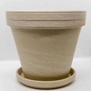 Terracotta Pot with Saucer and Drainage Terracotta Planter Planter Plant Pot Plant Pot with Drainage Indoor Planters Basalt Granite