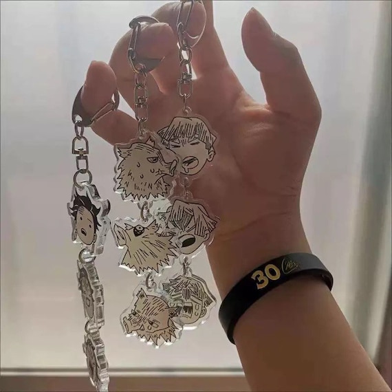 Jujutsu Kaisen Gojo Satoru and Geto Keychain Keyring Anime Charm bought  Separately 