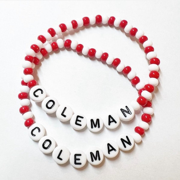 Personalisiertes Armband mit Lagername | Wasserdicht | Bunt | Geschenk | Schlaflager | Tageslager | Lagerfarben| Gruppe | Geschenk | Sommer