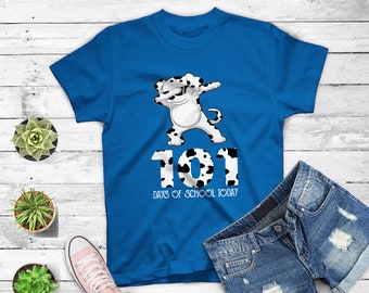 Dalmation Dog 101 Days Of School Tshirt Teachers Kids Gift T-Shirt