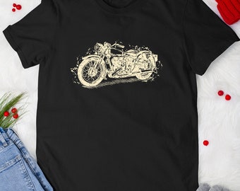 Motorcycle Rider Tshirt Vintage Old Motorcycle Riding Biker Motor Lover Enthusiasts T-shirt For Men Women