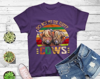 Do Not Pet The Fluffy Cows Funny Yellowstone Bison