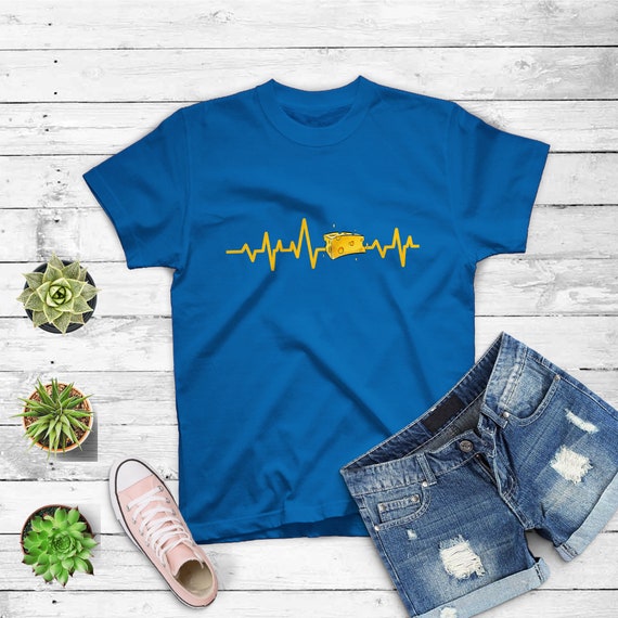 Cheese Heartbeat Shirt - Funny Cheese Lover Gift Tee Cheese Heartbeat Shirt - Funny Cheese Lover Gift Tee