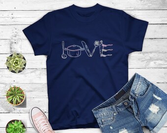 Chef Love Cooking T-shirt Funny Mom Chef Gift