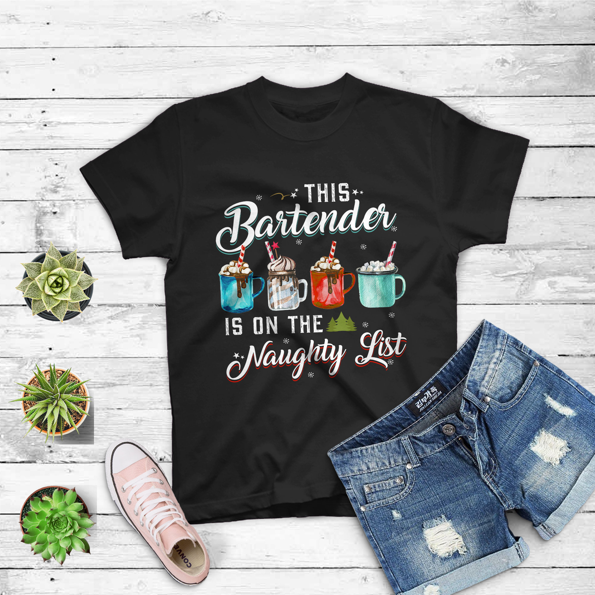 bartender christmas shirts
