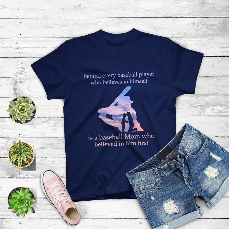 Behind Every Baseball Player is Baseball Mom Thats Believes - Etsy