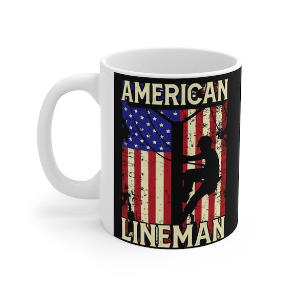 Lineman American Flag Shirt | Electric Cable Lineman Gift Lineman American Flag Shirt | Electric Cable Lineman Gift