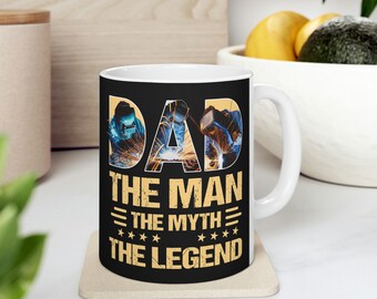 Dad Welding Mug Proud Welder Dad The Man Myth Legend Welding Worker Fathers Day Gift Coffee Mug 11oz