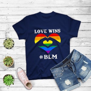 Love Wins - Black Lives Matter Love & Pride Against Racism
