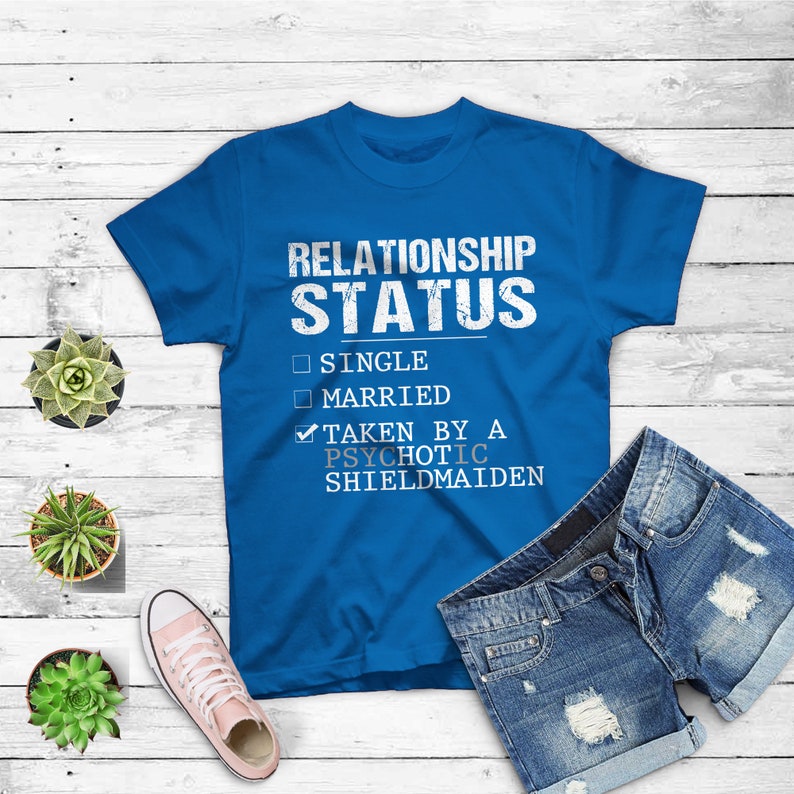 Viking Couple Premium T-Shirt For Boyfriend Or Husband Royal