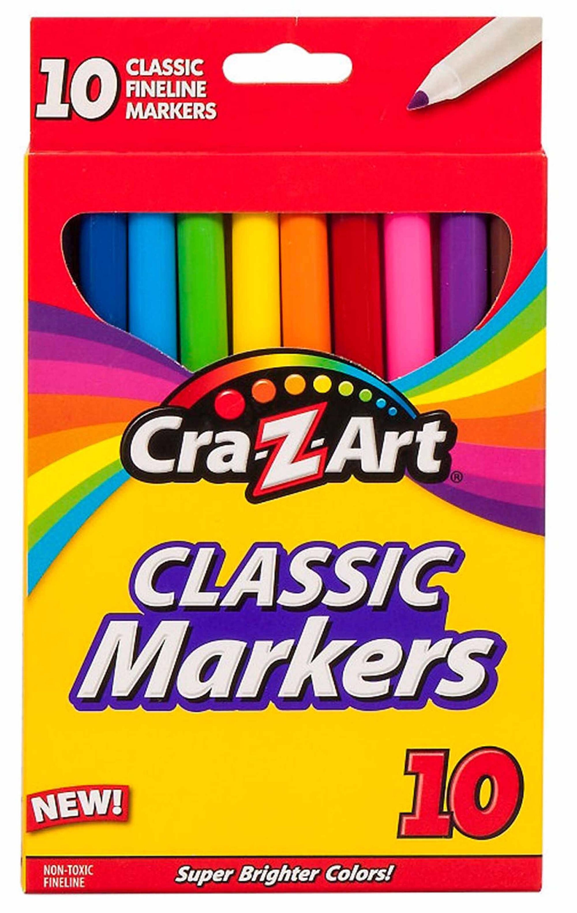 CraZArt 10 Ct Classic Fineline Markers Etsy