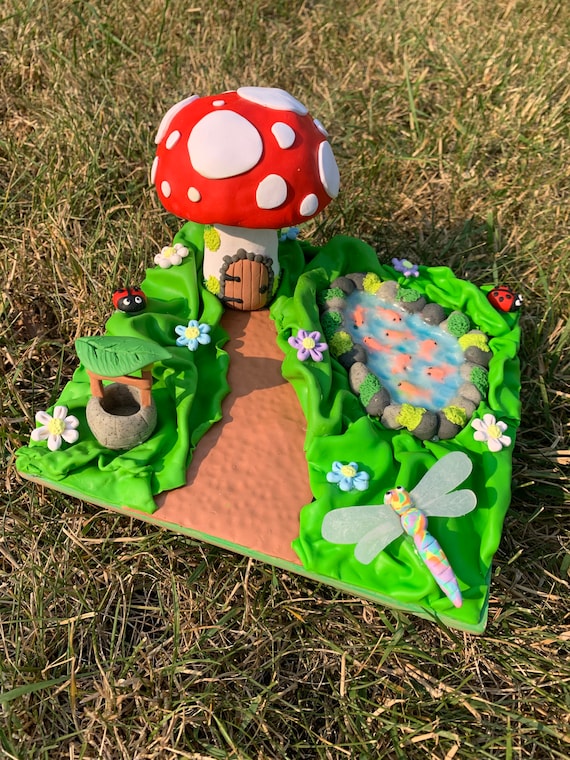 Fairy Houses Miniature Fairy Garden Mushroom House Tall