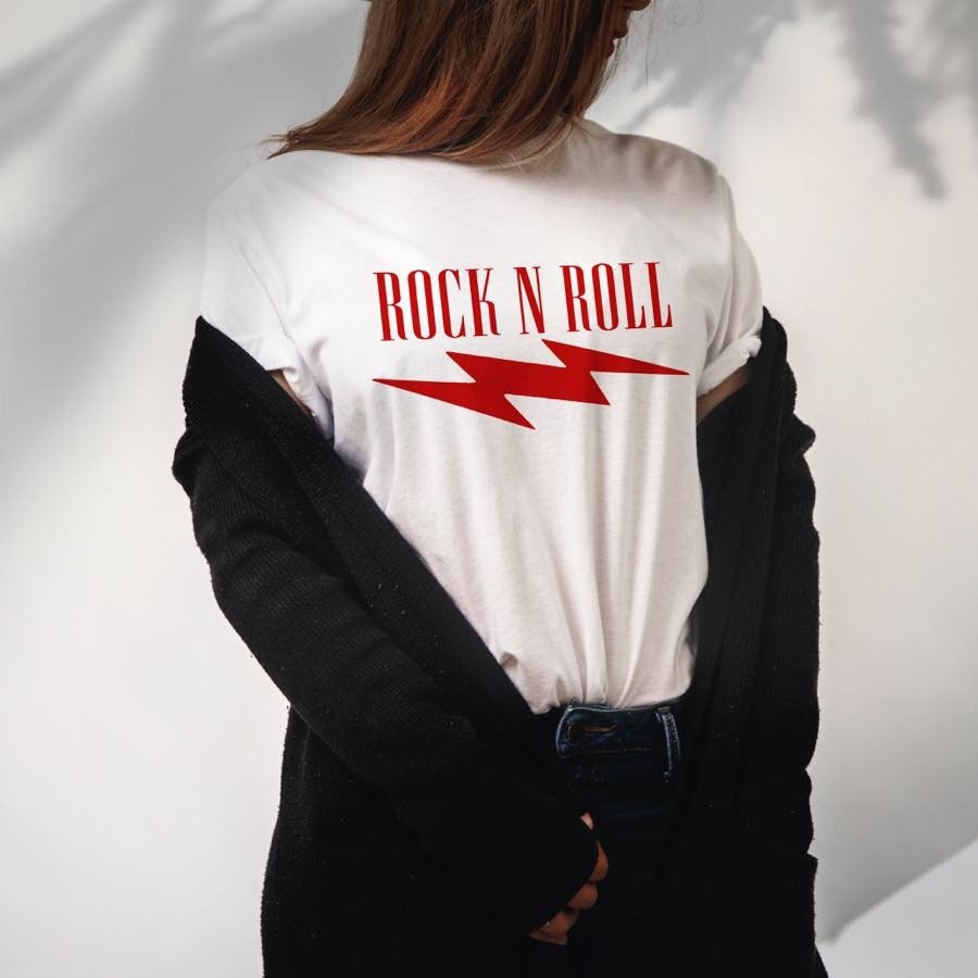 Rock And Roll Shirt,Rock Star Shirt, Rock T-Shirt, Heavy Metal Tees, Rock Fan Gift, Rock And Roll Clothes, Retro Tshirt, Boho Top Donuink Store