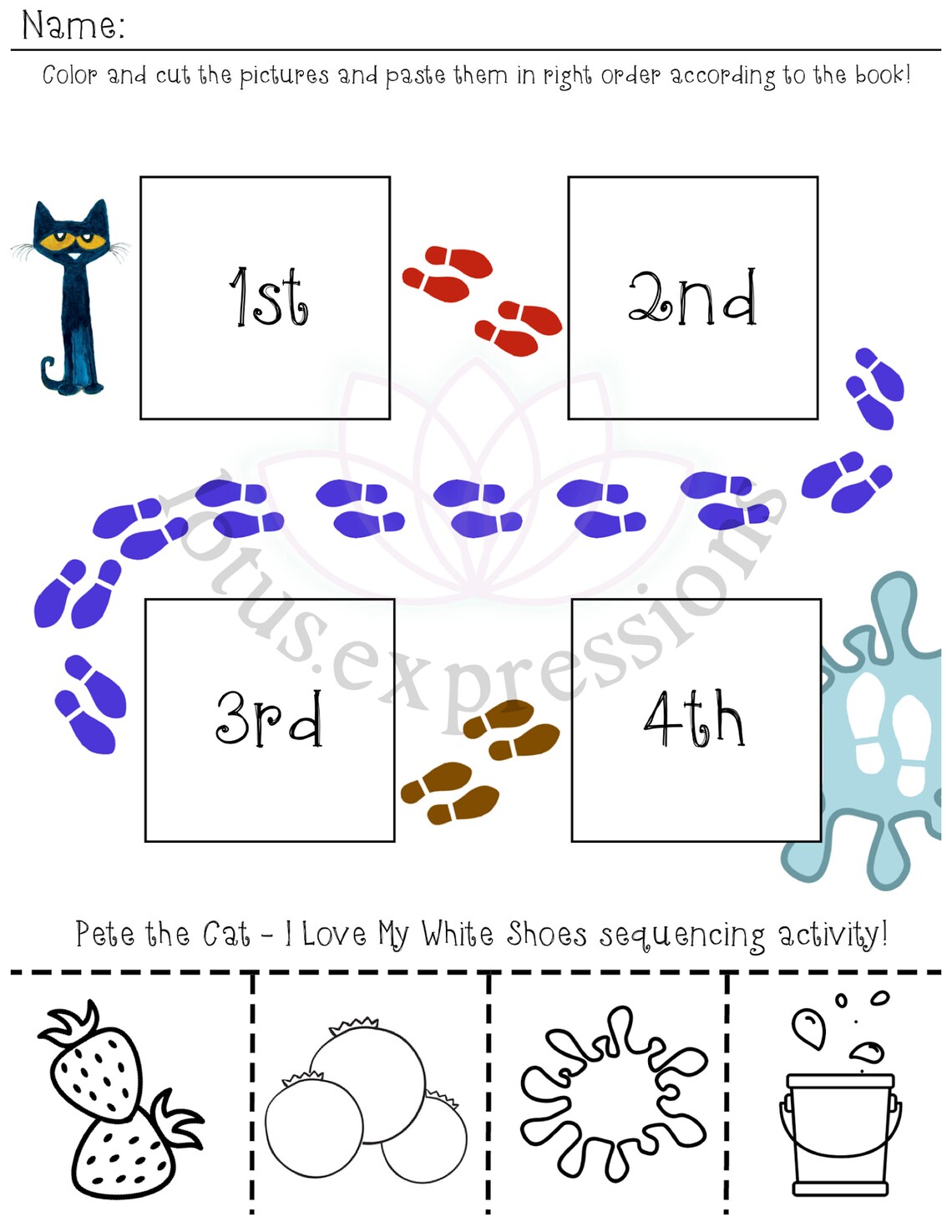 Pete the Cat I Love My White Shoes - Digital Download - Preschool