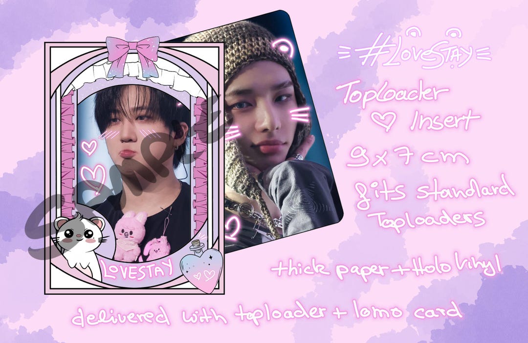 Stray Kids SKZOO Inspired Toploader Insert Decoration Kpop Photocard - Etsy