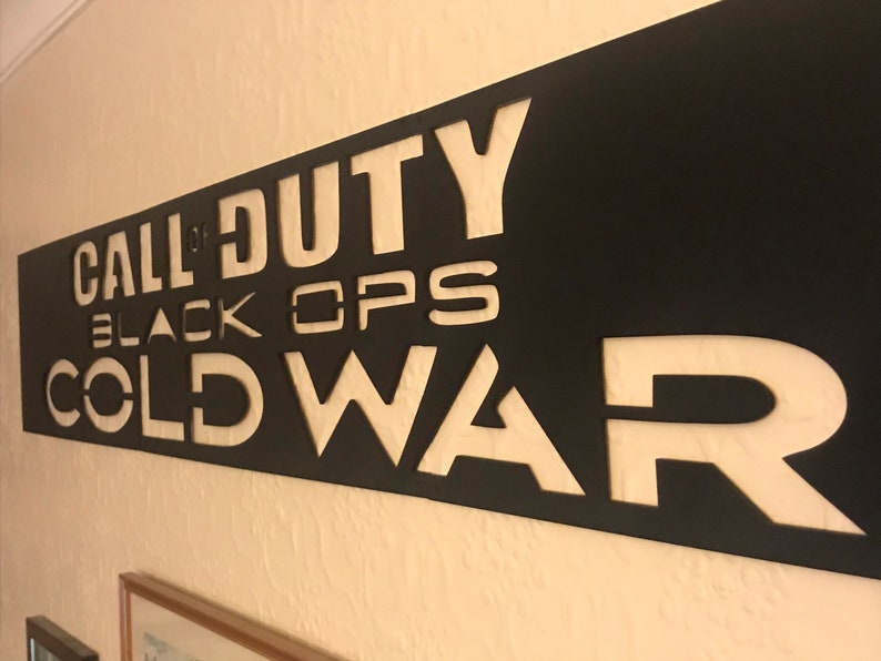 Huge 1.2 metre x 200 mm Call Of Duty Cold War Logo Large Etsy