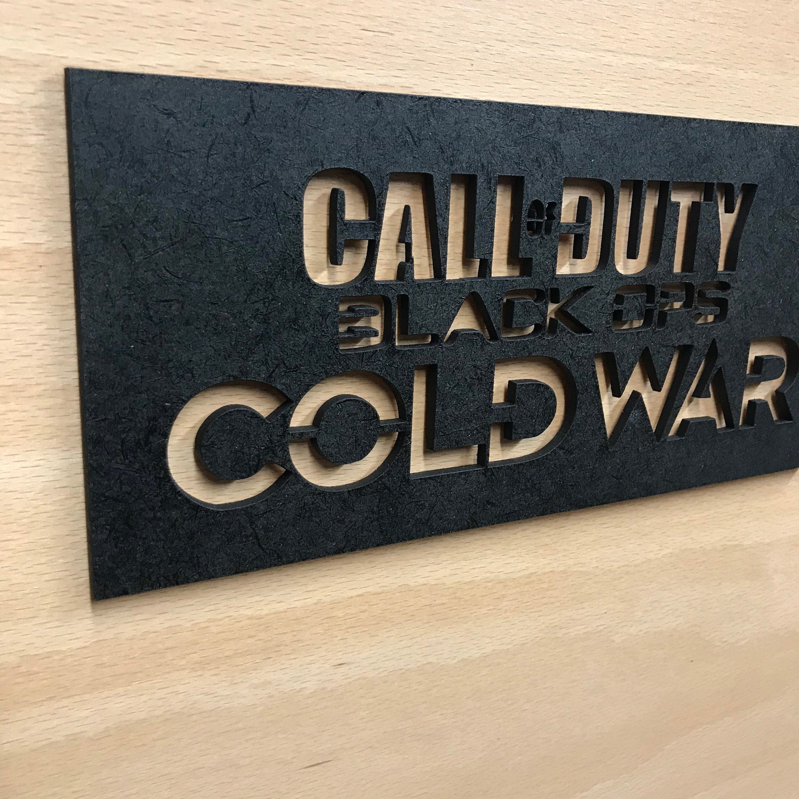 Call Of Duty Cold War Logo Large Wall Door Sign Hanging Art Etsy