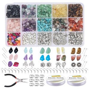 24 Grid Arts Irregular Stone Bead Chips Piedra Preciosa 24 Grid Arts Irregular Stone Bead Chips Piedra Preciosa