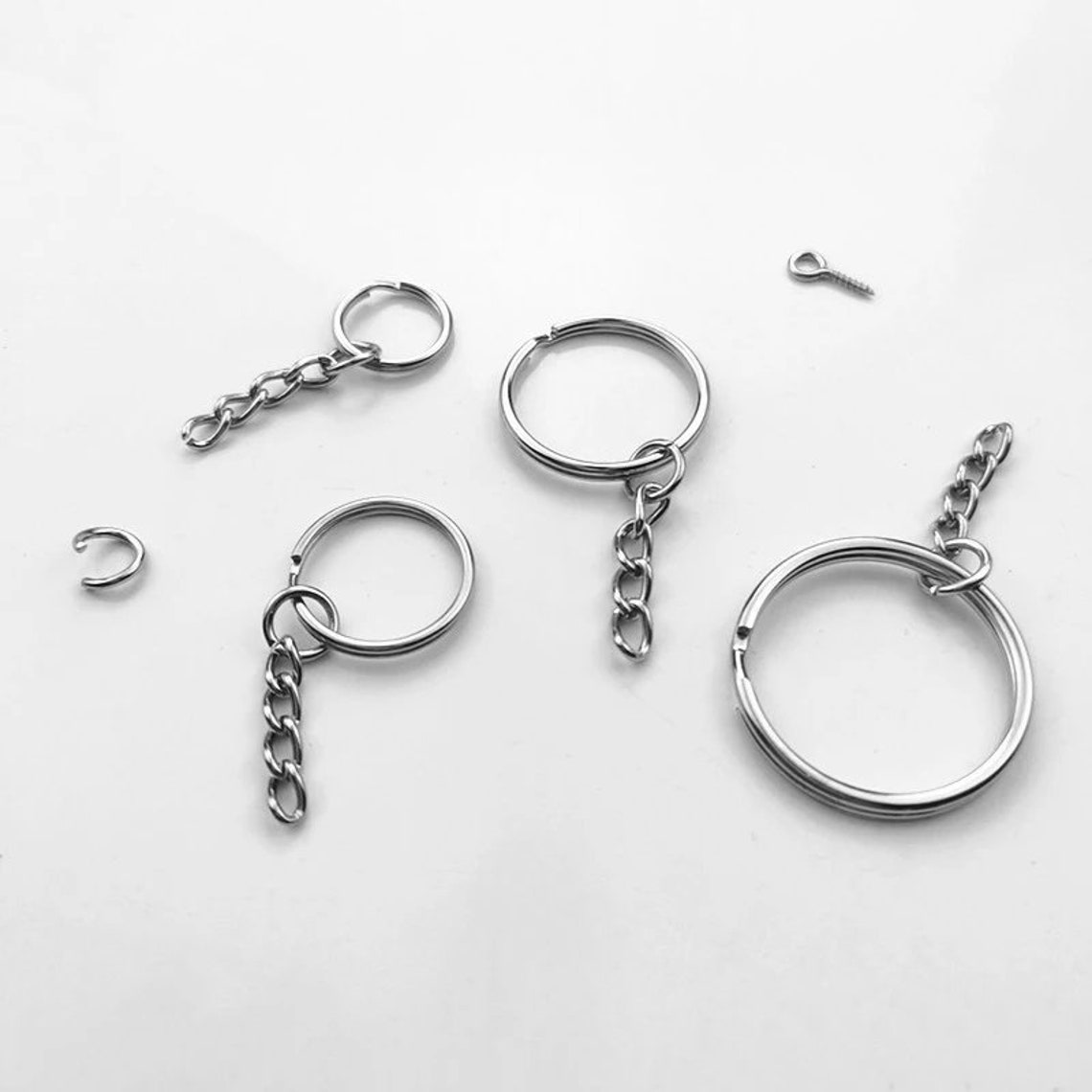 Key Chain Rings 300Pcs Key Rings Bulk with Jump Rings and Etsy