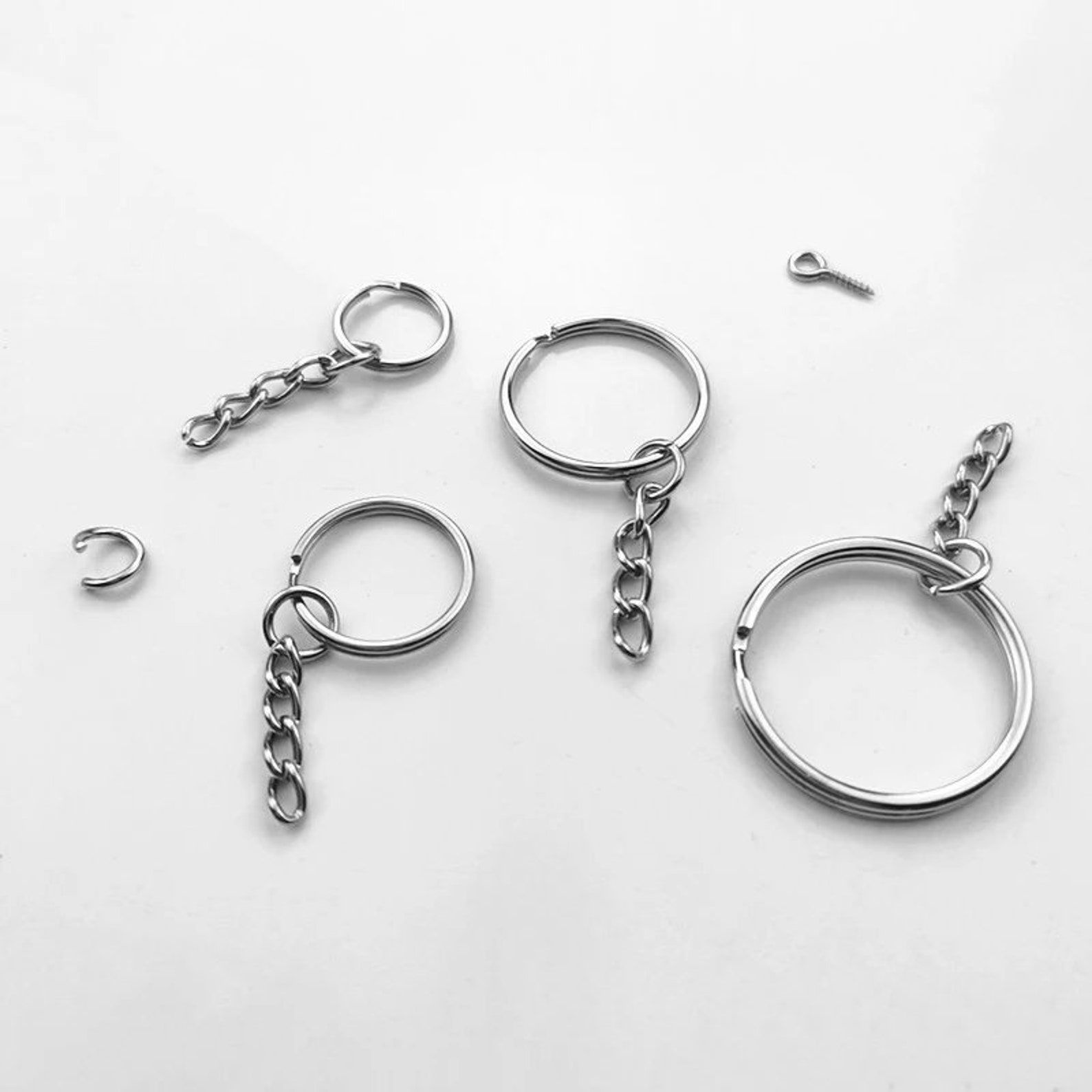 Key Chain Rings 300pcs Key Rings Bulk With Jump Rings and Etsy