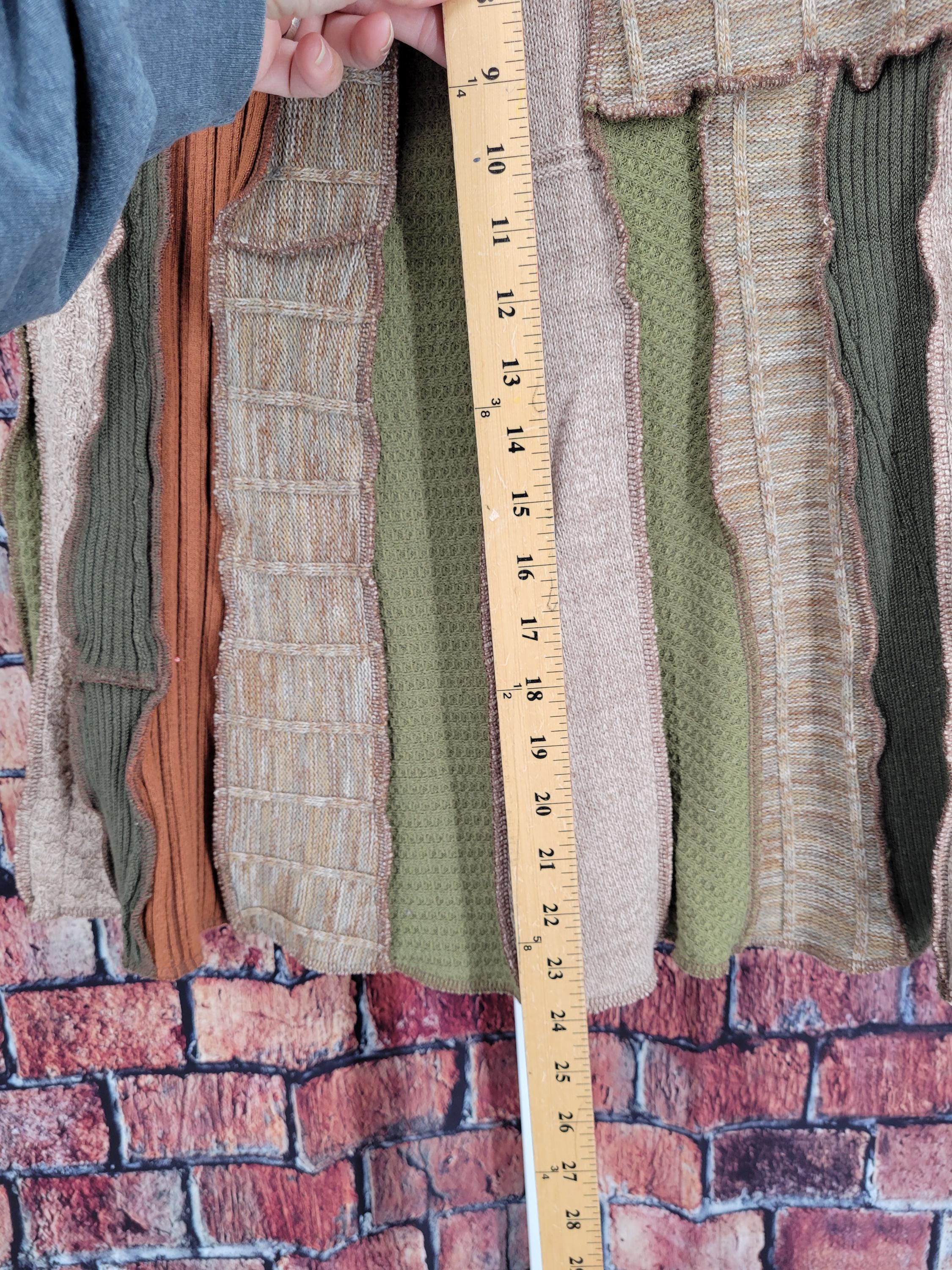 Reworked Patchwork Reworked Sample Reworked Sweater Patchwork Skirt. Size Small Sustainable Fashion ...