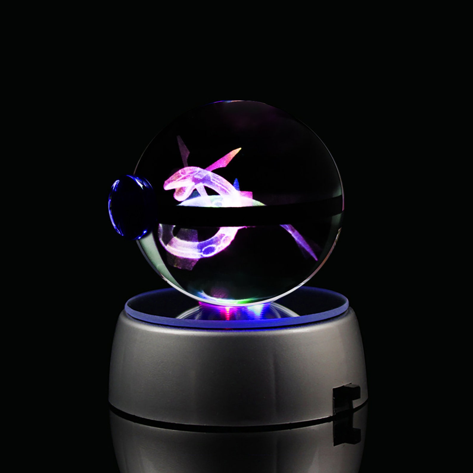 Rayquaza 3D Crystal Pokeball Optional Base & Souvenir Gift | Etsy