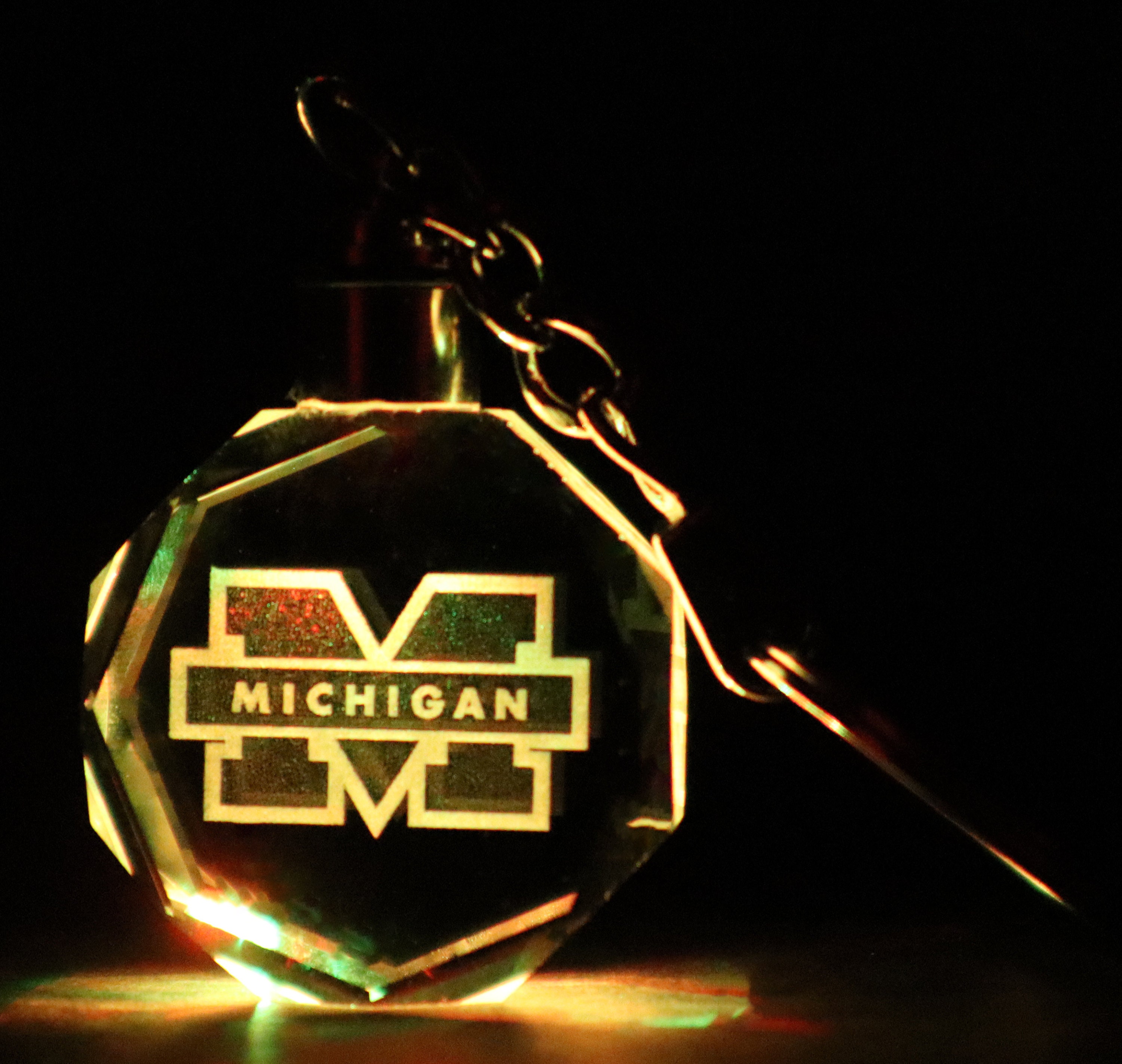NCAA Crystal View Keychain