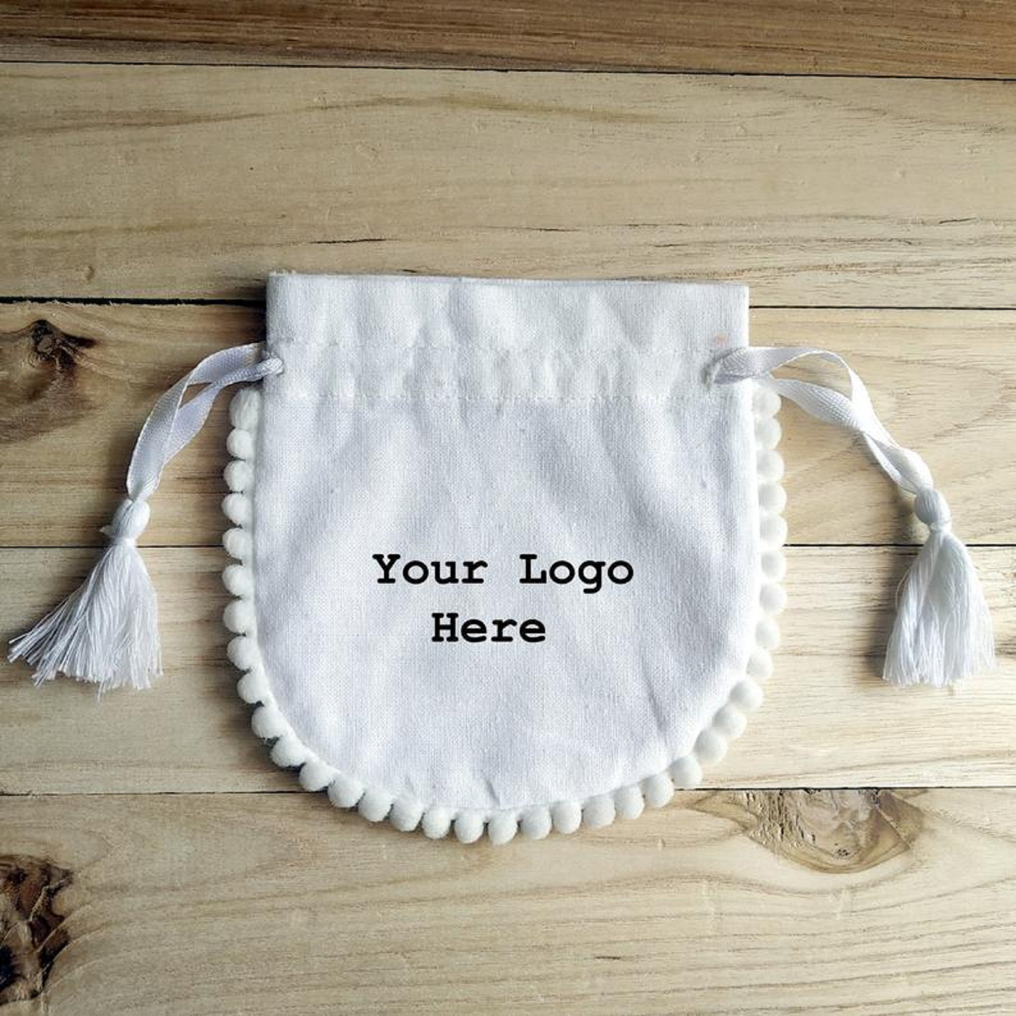 100 Pieces Custom Jewelry Bag Pouch Cotton Bag Pom Pom With Etsy
