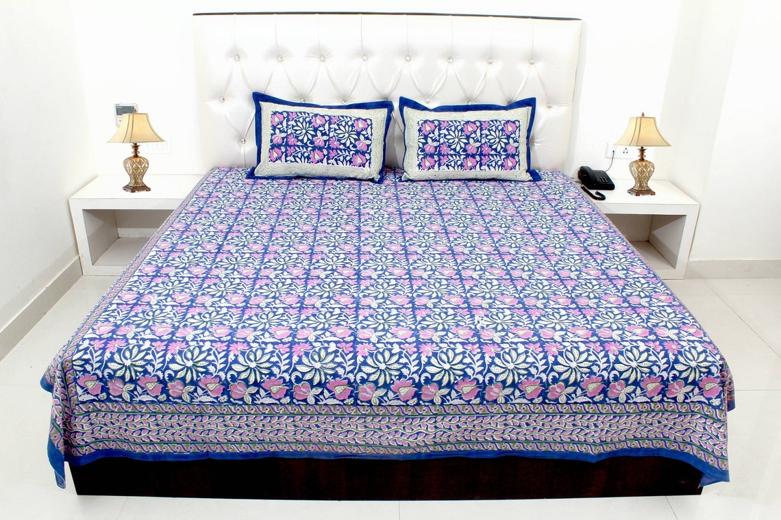 Boho Duvet Cover In Hand Block Print Duvet Cover Cotton Etsy